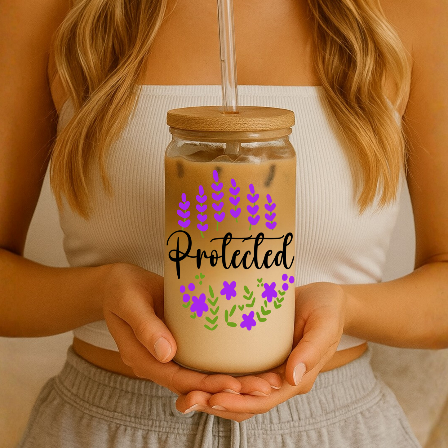 Protected Glass Tumbler | 16oz Glass Can