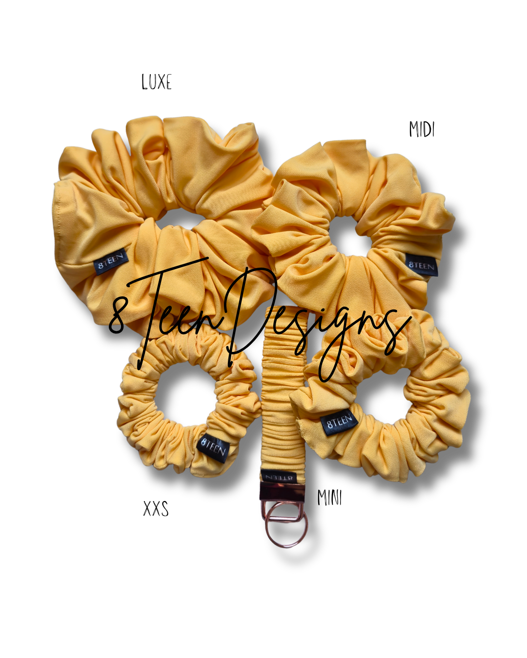 MINI Yellow Scrunchie | Hair Accessory