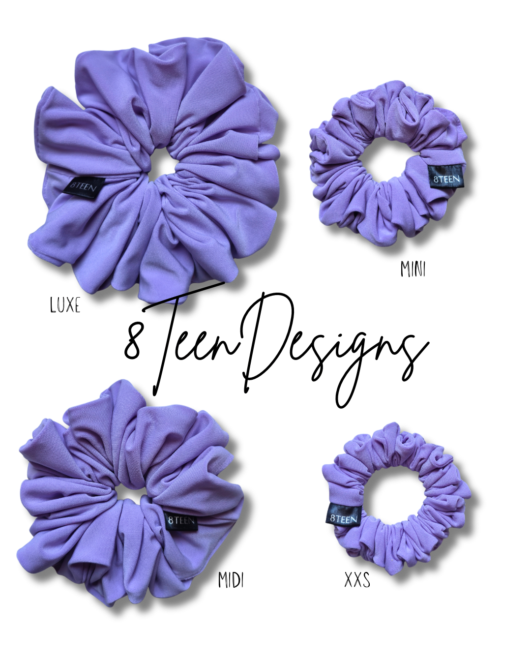 MIDI Lilac Scrunchie | Medium Oversized Hair Accessory