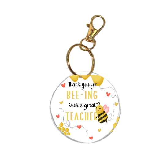 Thank You Teacher Keychain | Teacher Gift Acrylic Keychain