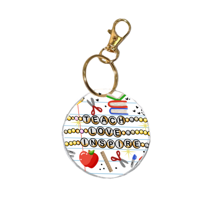 Teacher Bracelet UV Transfer | UV DTF Keychain Transfer