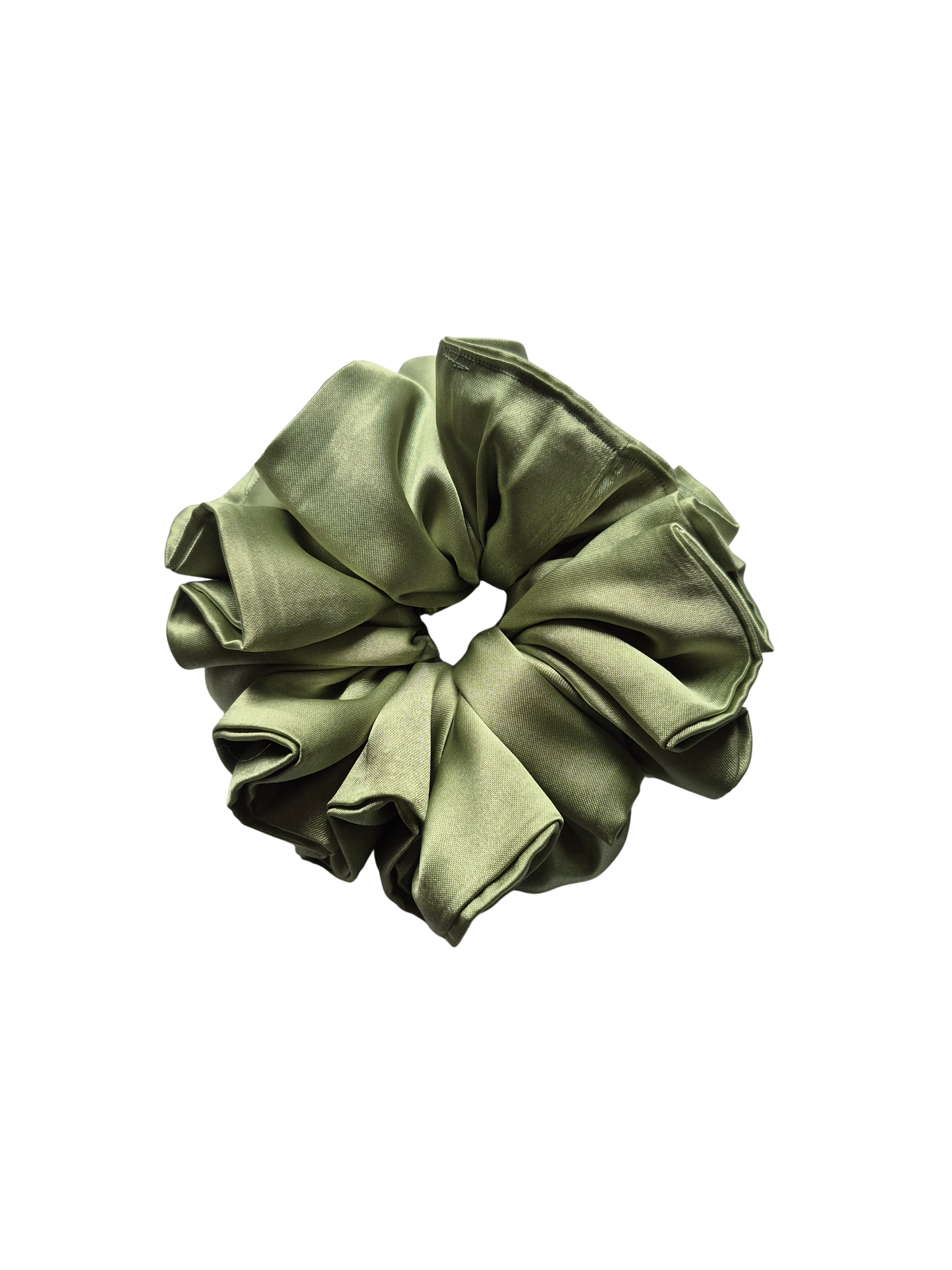 Luxe The Annex Scrunchie | Sage Green Satin Scrunchie | Soft Neutral Hair Accessory
