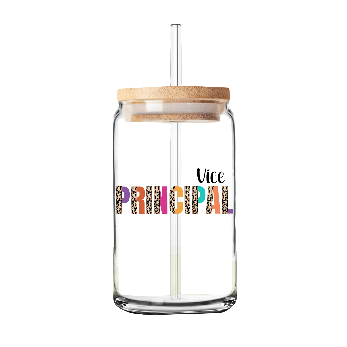 Vice Principal UV DTF Transfer | Glass Can Wrap Transfer Only