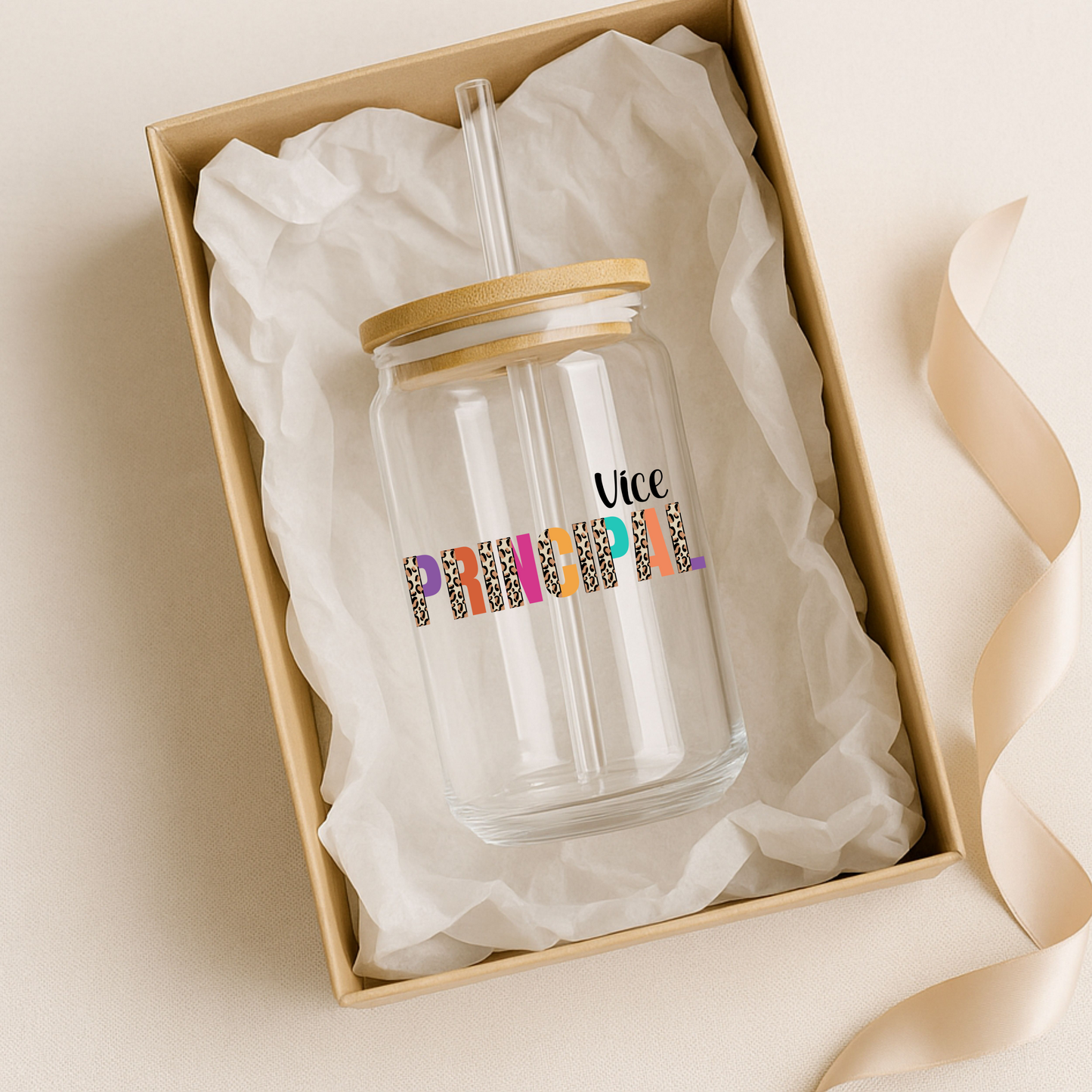 Vice Principal | Teacher Gift | Glass Can Tumbler | Libby Glass