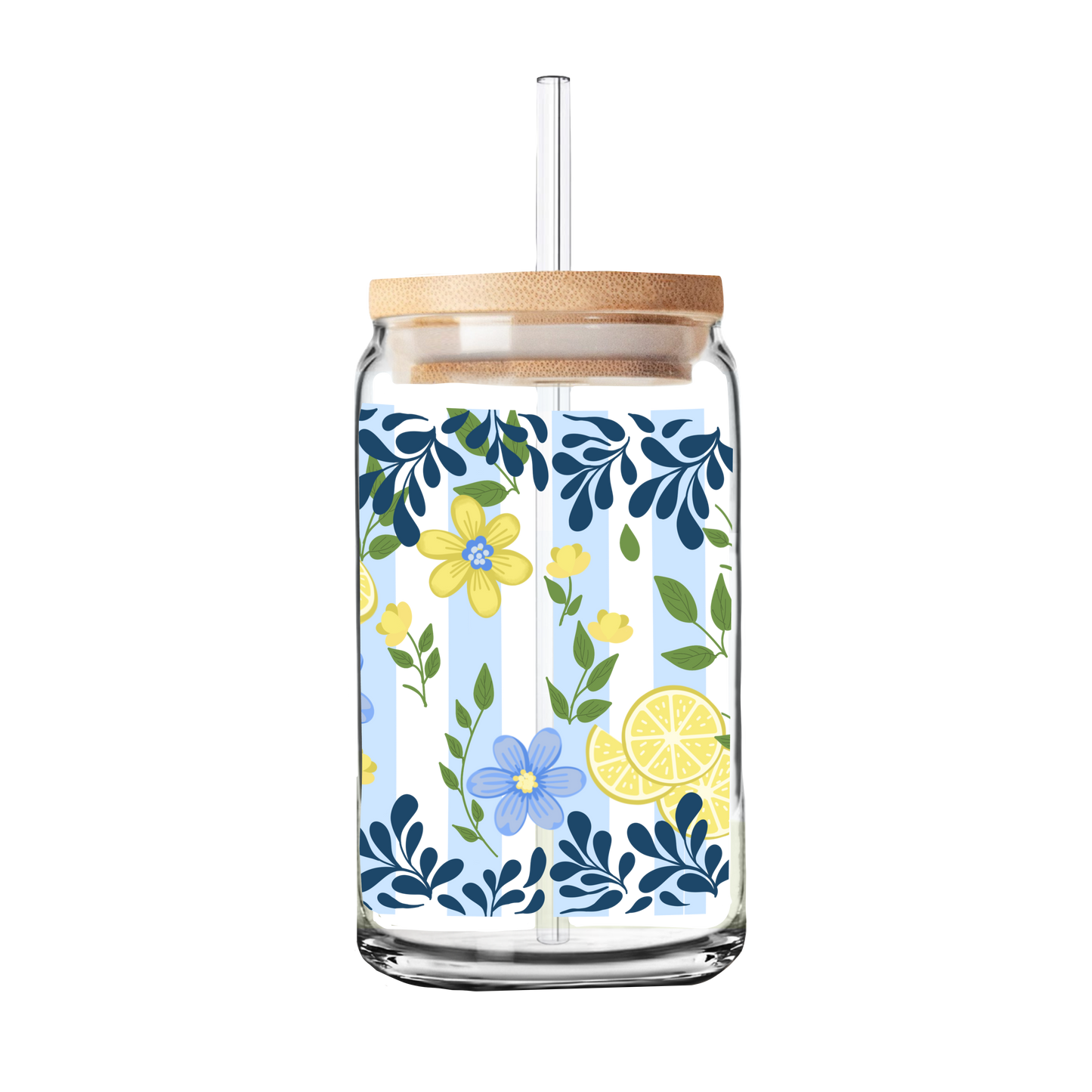 Lemon Bloom | Glass Tumbler