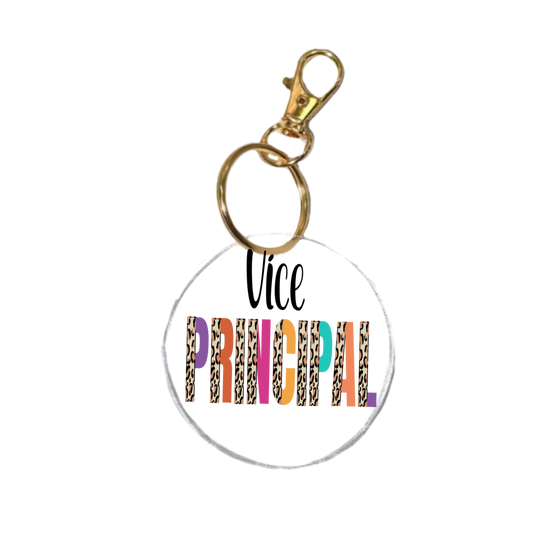 Vice Principal Keychain | Teacher Gift Acrylic Keychain