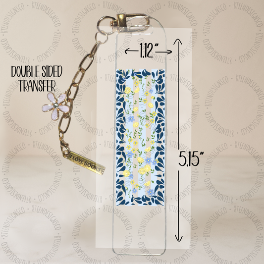Lemon Bloom | Bookmark UV DTF Transfer