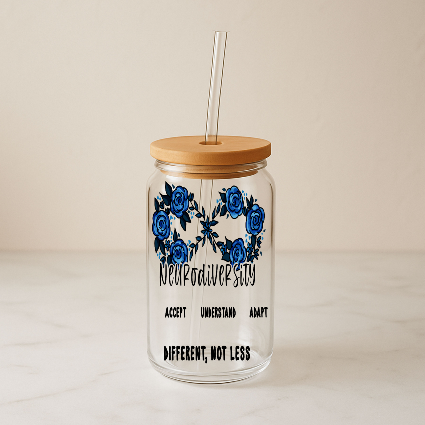 Autism Awareness Collection | Infinity Glass Tumbler