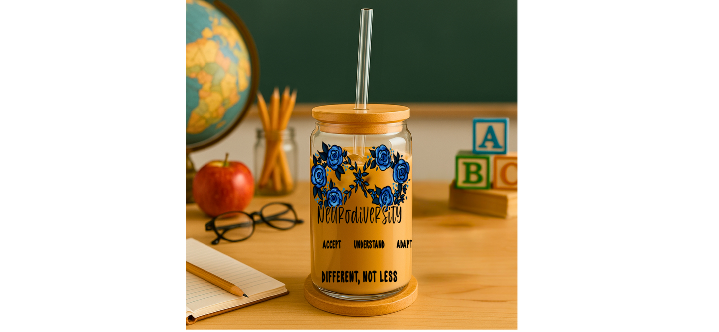 Autism Awareness Collection | Infinity Glass Tumbler