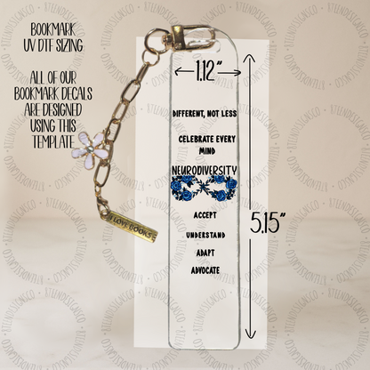 Autism Awareness Collection | Bookmark UV DTF Transfer Bundle