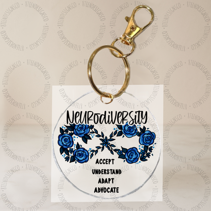 Autism Awareness Collection | Keychain UV DTF Transfer Bundle