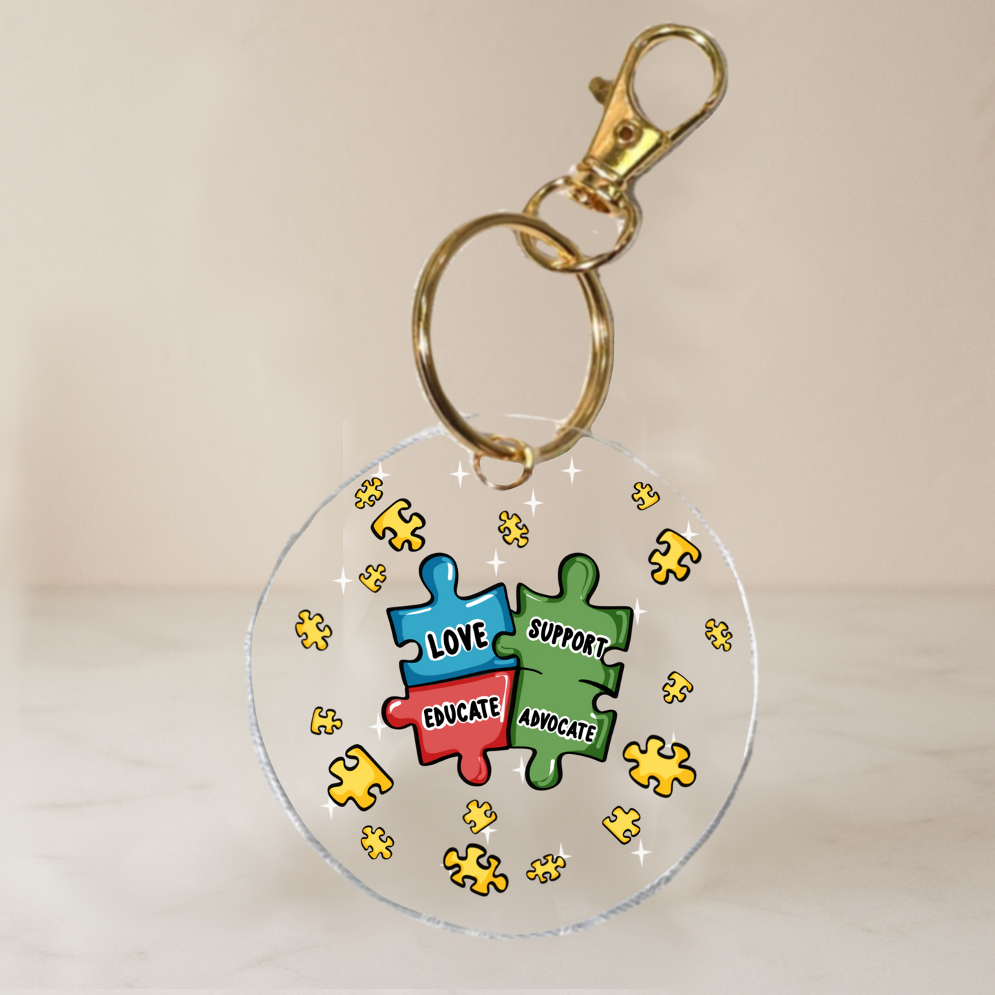 Autism Awareness Collection | Puzzle Piece Keychain
