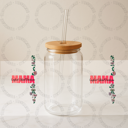 Mother’s Day UV DTF GLASS CAN Transfer Collection 💕 | Glass Can Transfer Wrap | Transfer ONLY