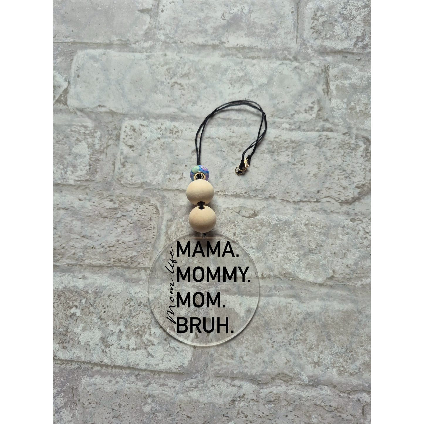 Mama, Mommy, Mom, Bruh Car Charm | Cute Rearview Mirror