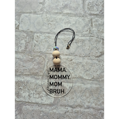 Mama, Mommy, Mom, Bruh Car Charm | Cute Rearview Mirror