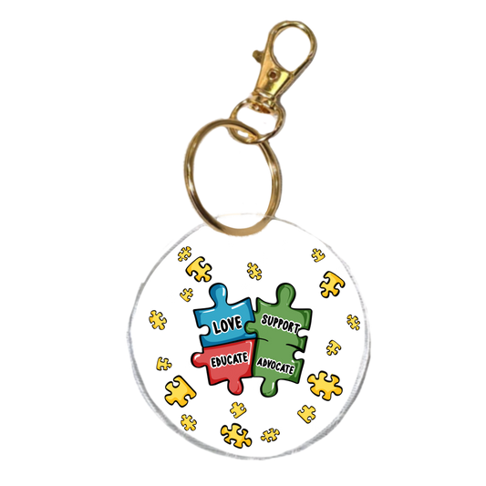 Autism Awareness Collection | Puzzle Piece Keychain