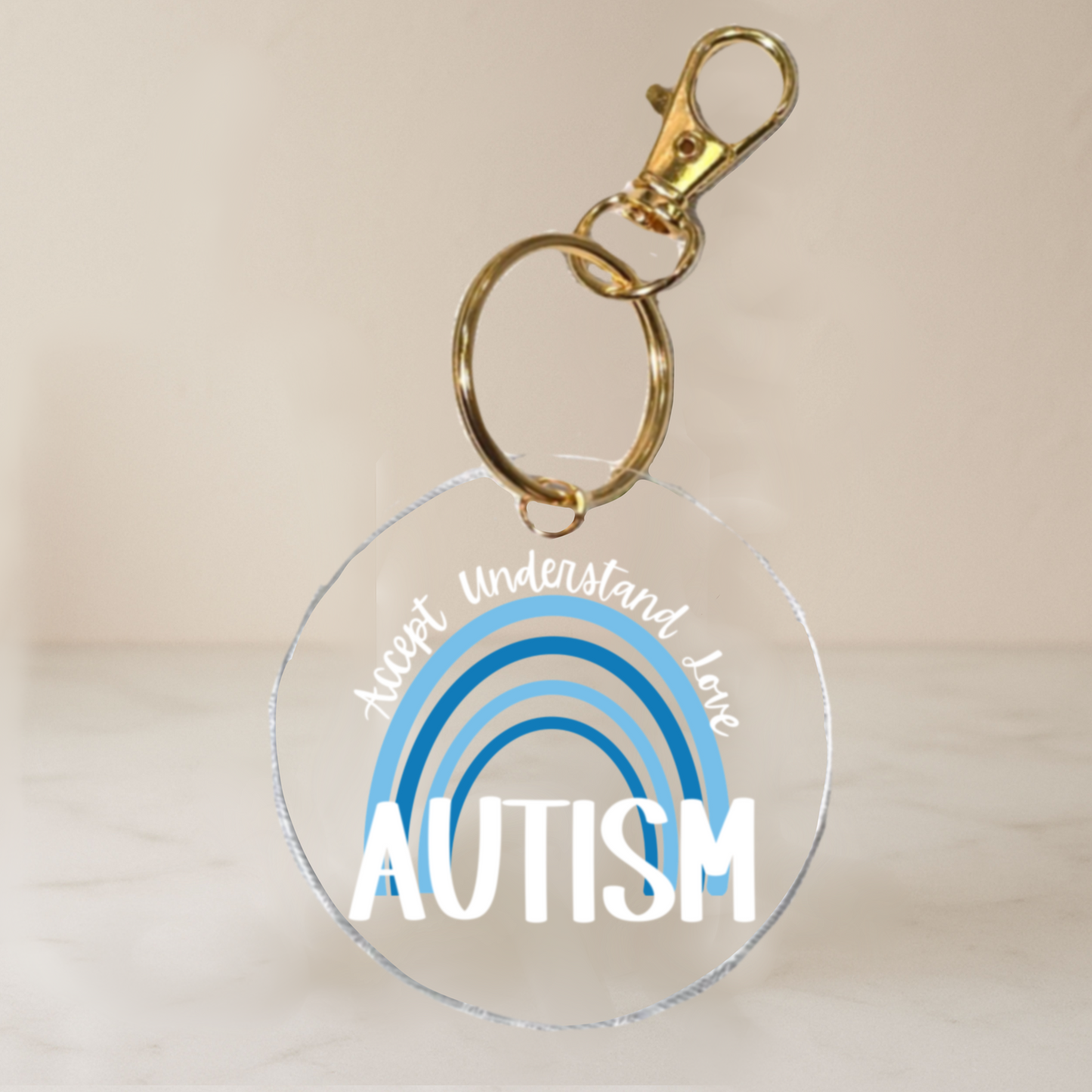 Autism Awareness Collection | Rainbow Keychain