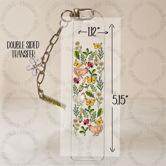Farm Garden | Bookmark UV DTF Transfer