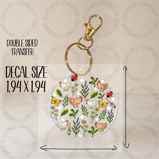 Farm Garden | Keychain UV DTF Transfer