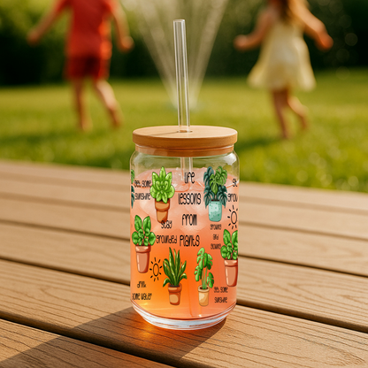 Life Lessons | Glass Tumbler