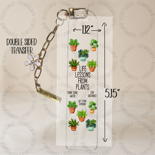 Life Lessons | Bookmark UV DTF Transfer