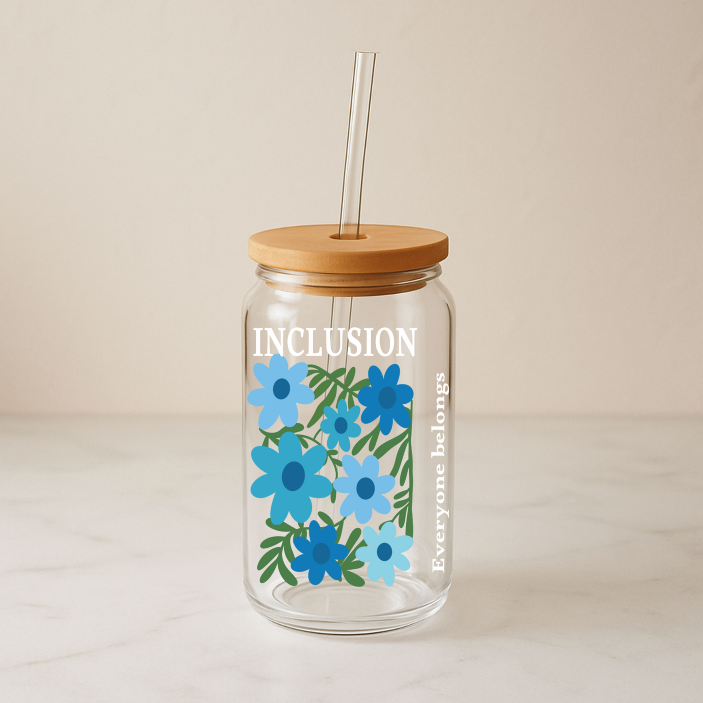 Autism Awareness Collection | Inclusion Glass Tumbler