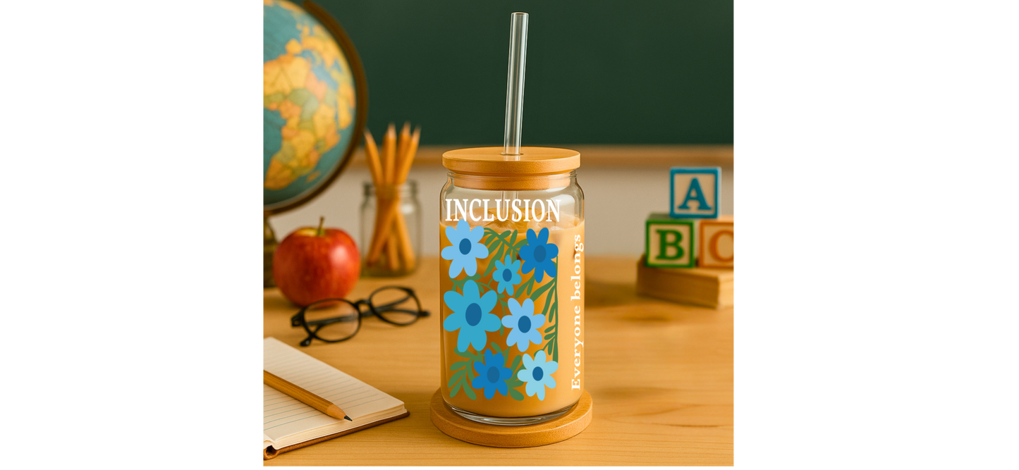 Autism Awareness Collection | Inclusion Glass Tumbler