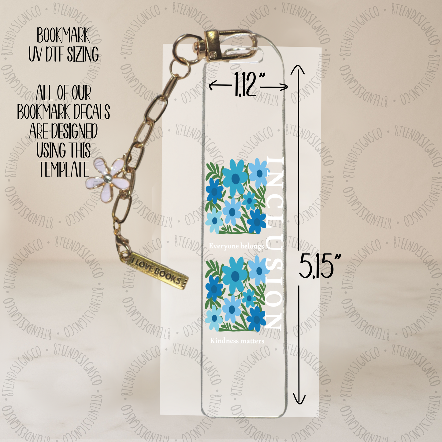 Autism Awareness Collection | Bookmark UV DTF Transfer Bundle