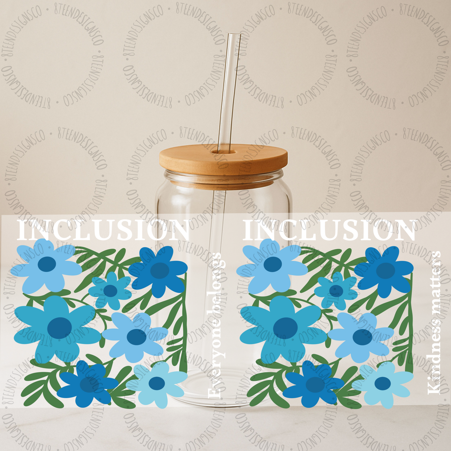 Autism Awareness Collection | Glass Can UV DTF Transfer Bundle