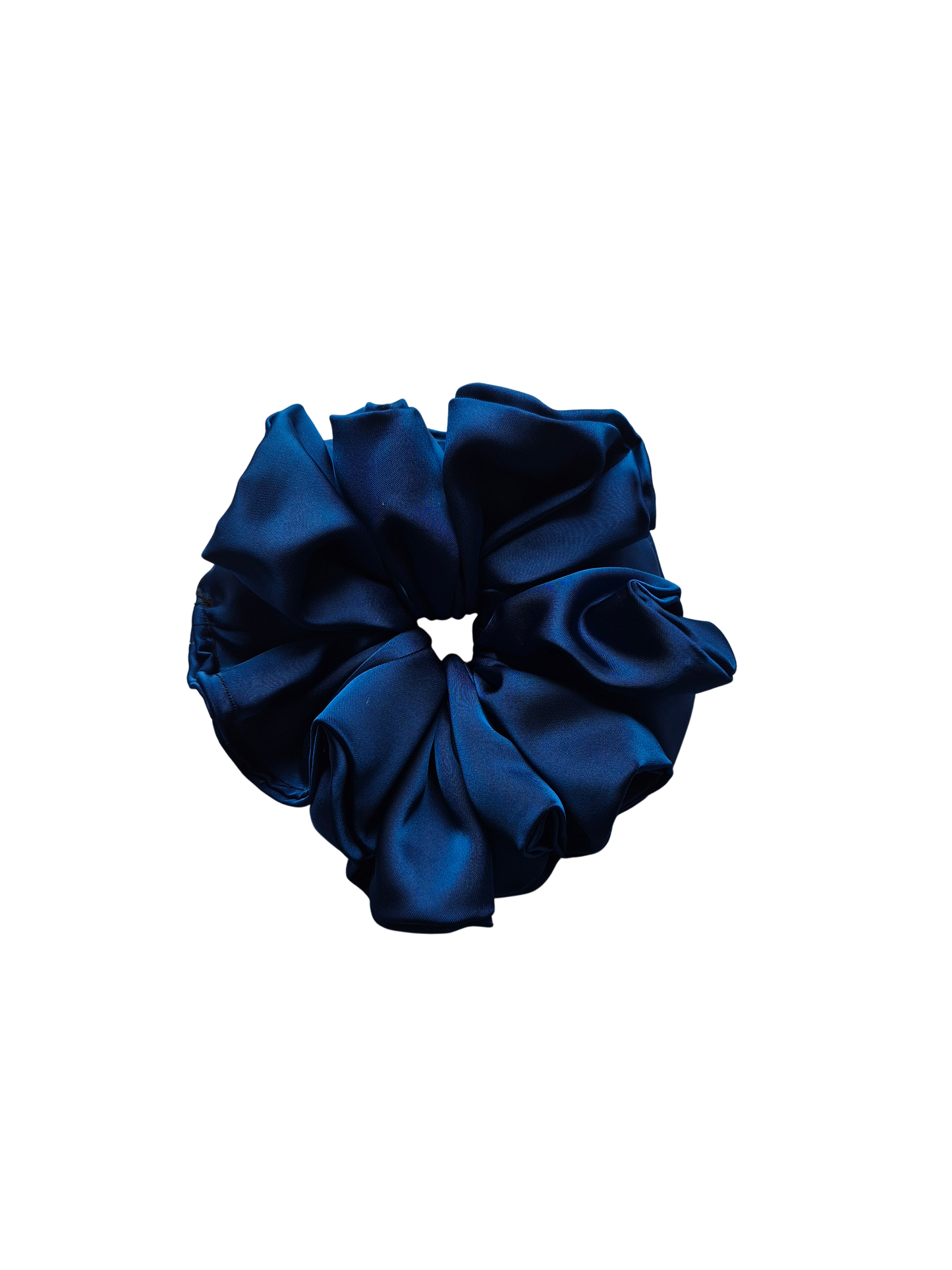 Luxe King West Scrunchie Oversized | Royal Blue Satin Hair Scrunchie | Oversized Luxe Hair Scrunchie | Oversized Luxe Hair Accessory