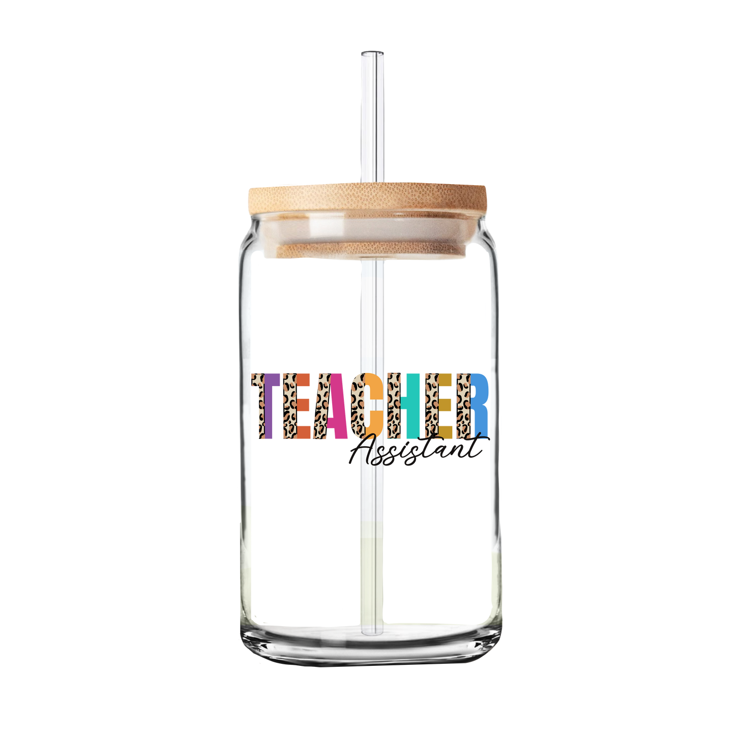 Teacher Assistant | Teacher Gift | Glass Can Tumbler | Libby Glass
