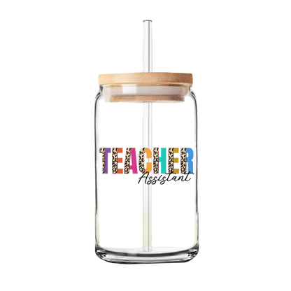 Teacher Assistant | Teacher Gift | Glass Can Tumbler | Libby Glass