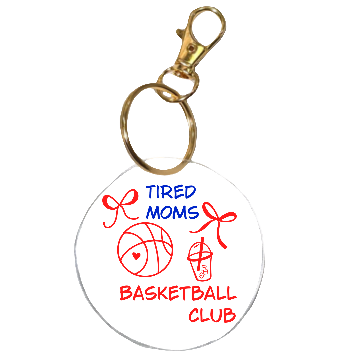 Tired Moms Basketball Club | Acrylic Keychain