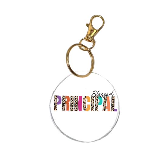 Blessed Principal Keychain | Teacher Gift Acrylic Keychain