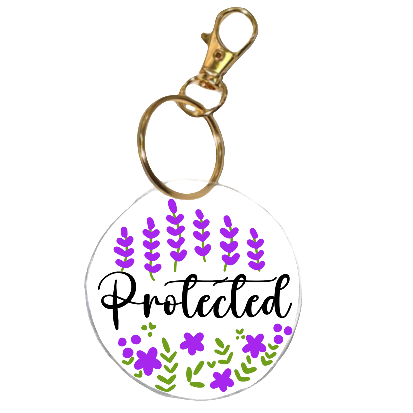 Protected | Faith Inspired Bible Verse Acrylic Keychain