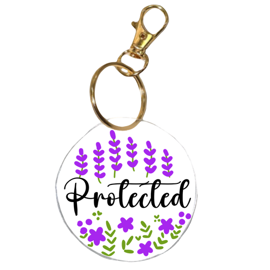 Protected | Faith Inspired Bible Verse Acrylic Keychain