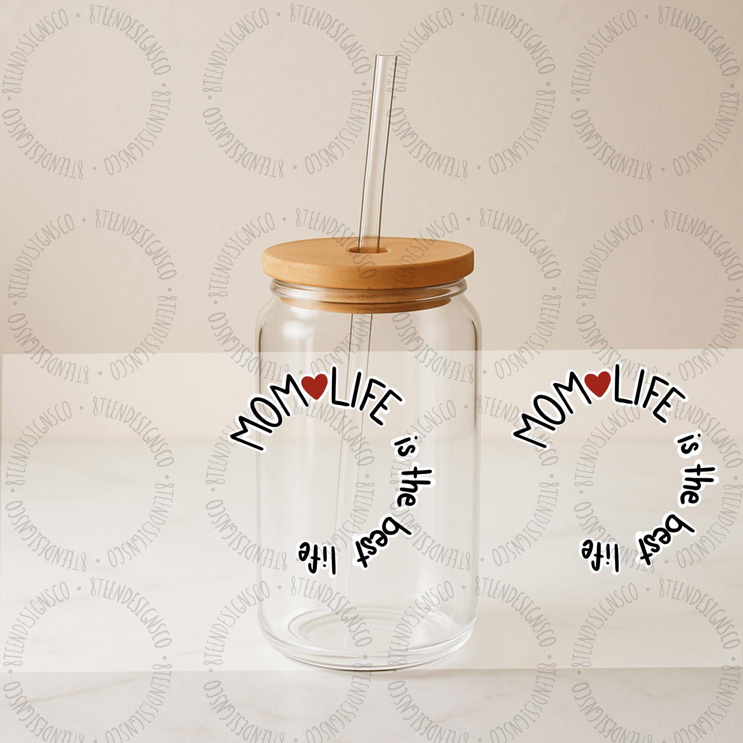 Mother’s Day UV DTF GLASS CAN Transfer Collection 💕 | Glass Can Transfer Wrap | Transfer ONLY
