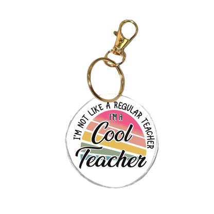 Cool Teacher UV Transfer | UV DTF Keychain Transfer