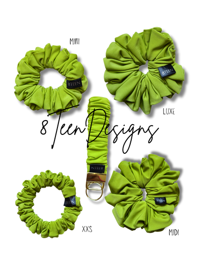MINI Green Scrunchie | Hair Accessory