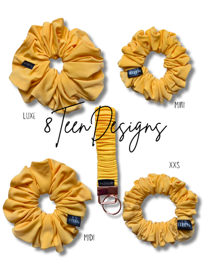 MINI Yellow Scrunchie | Hair Accessory