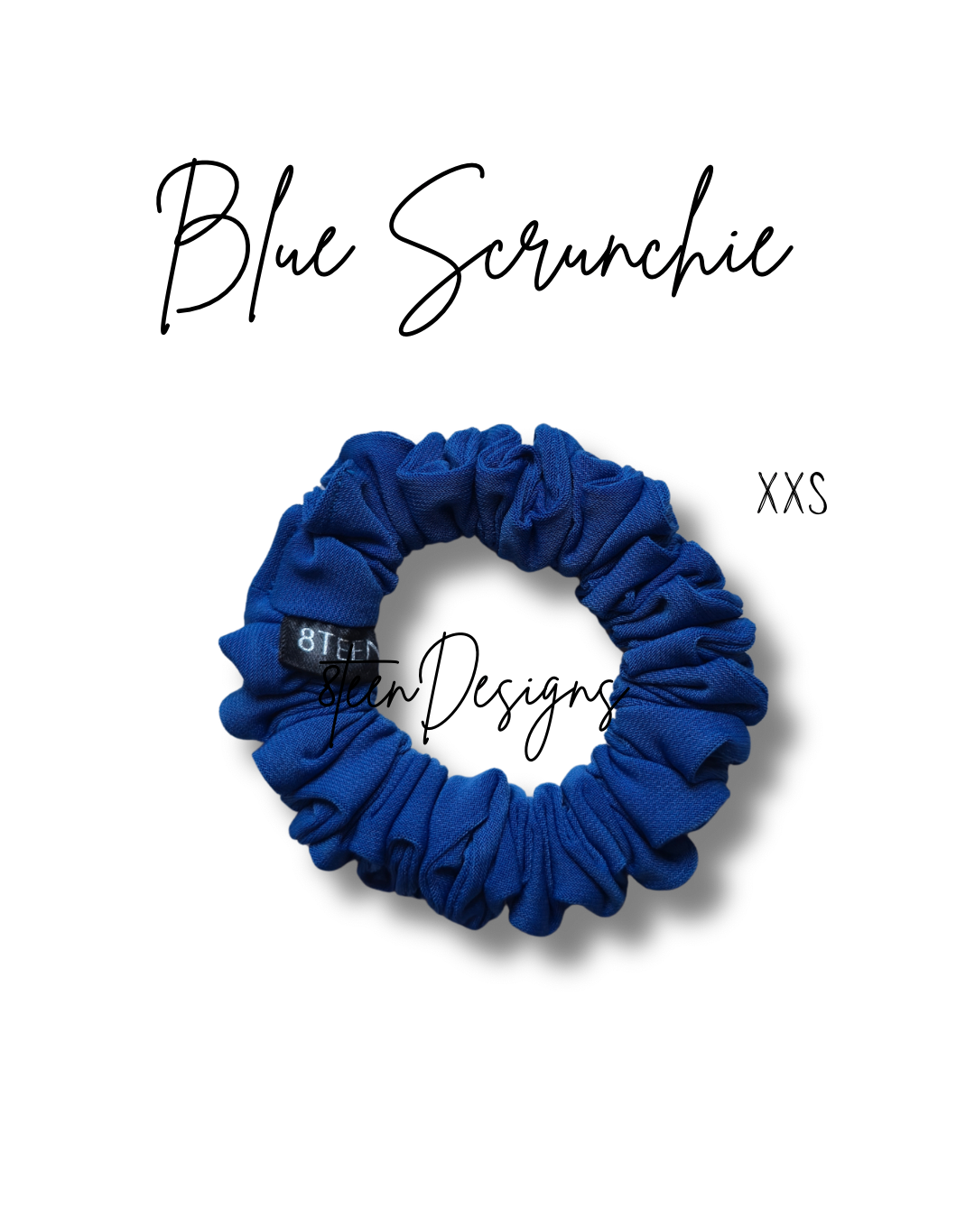 XXS Blue Scrunchie | Hair Accessory