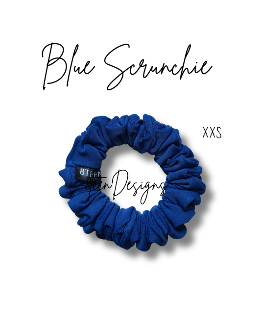 XXS Blue Scrunchie | Hair Accessory