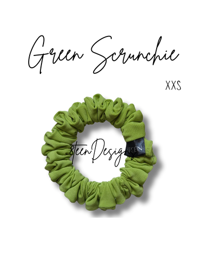 XXS Green Scrunchie | Hair Accessory