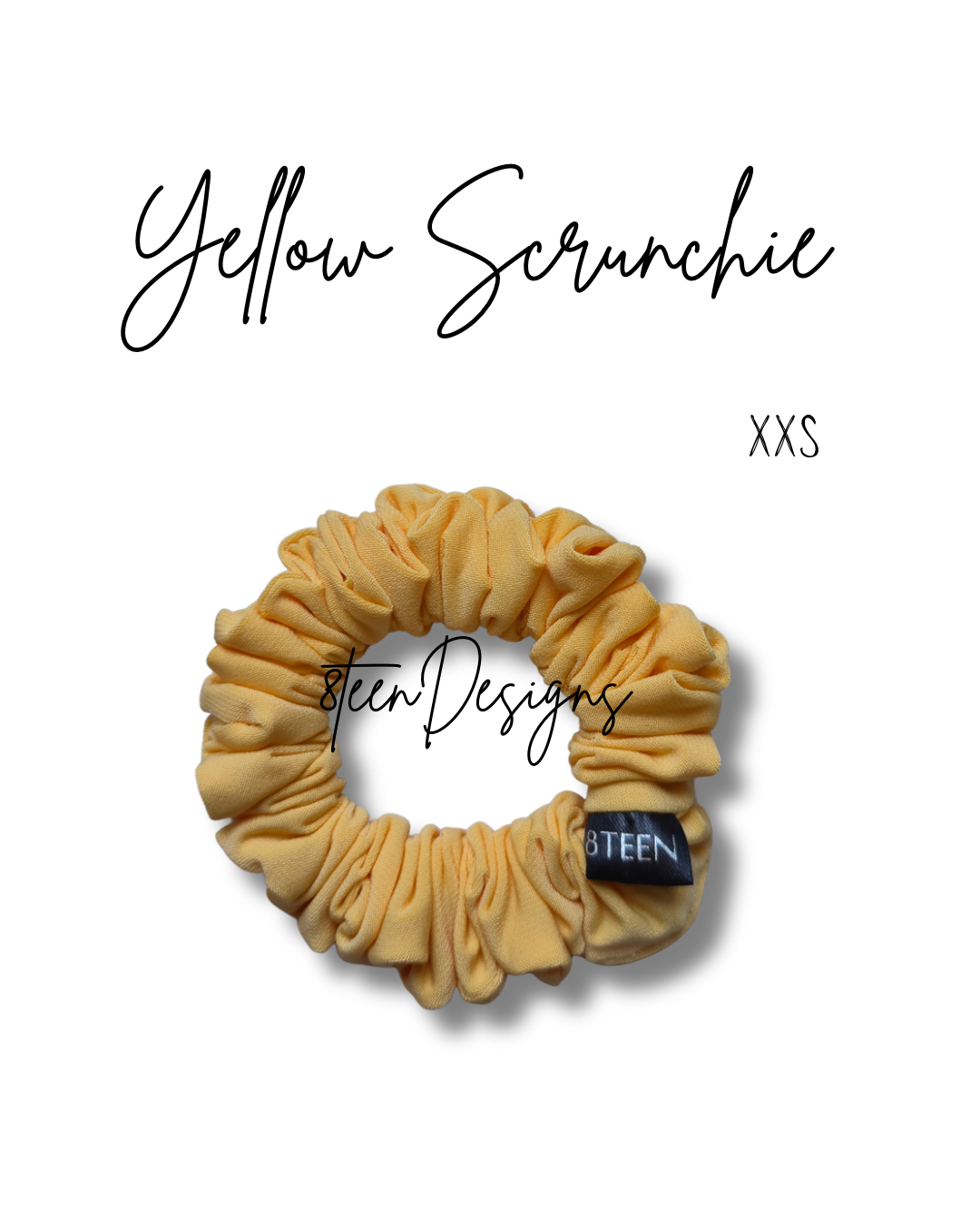 XXS Yellow Scrunchie | Hair Accessory
