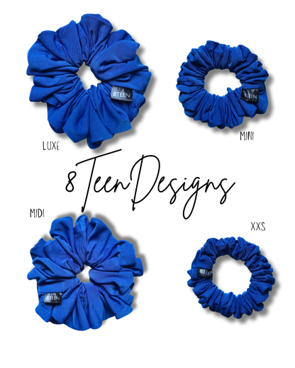 MINI Blue Scrunchie | Hair Accessory