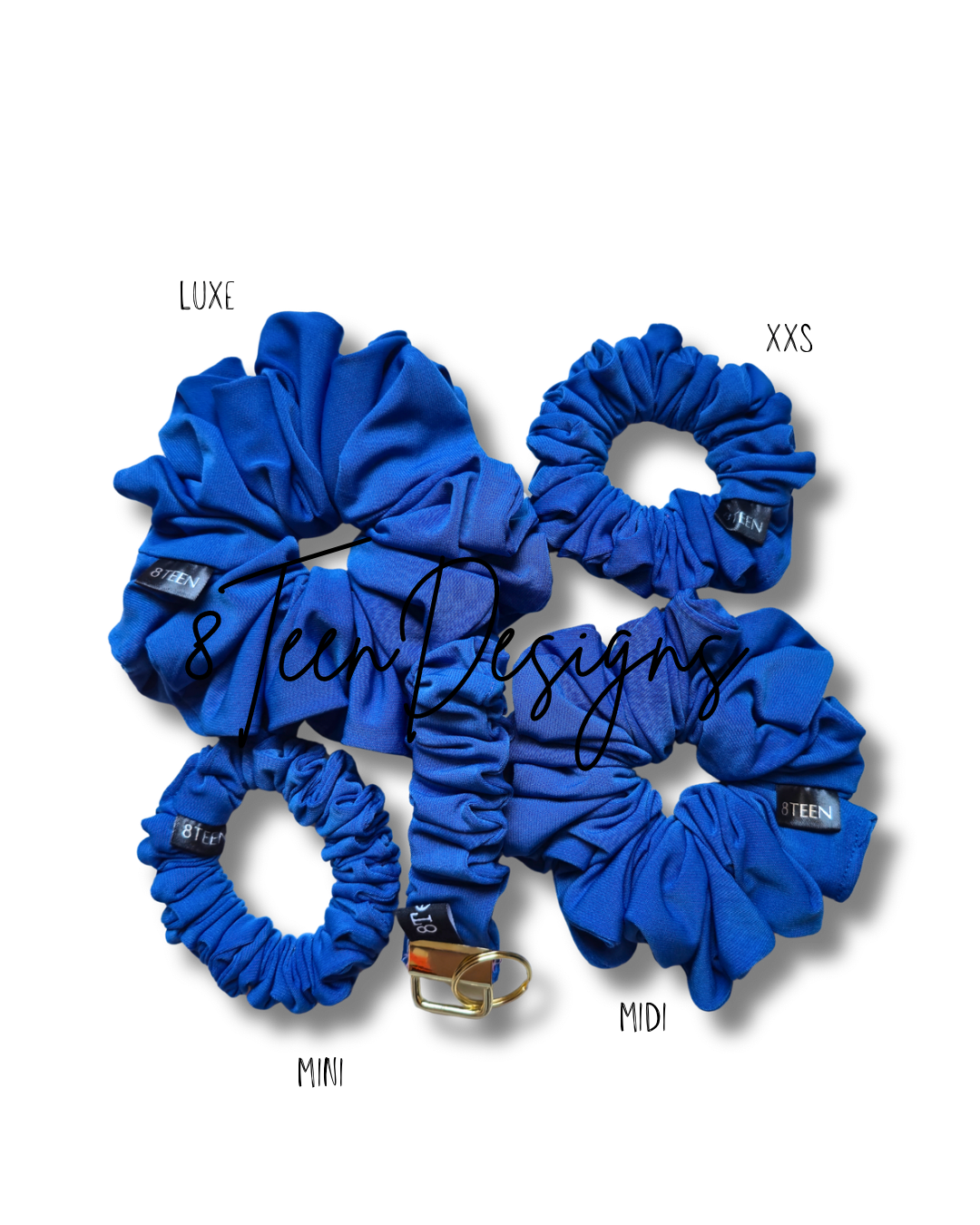 MINI Blue Scrunchie | Hair Accessory