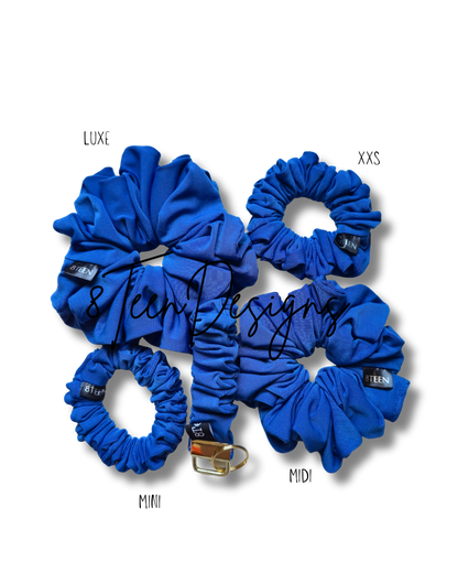 MINI Blue Scrunchie | Hair Accessory