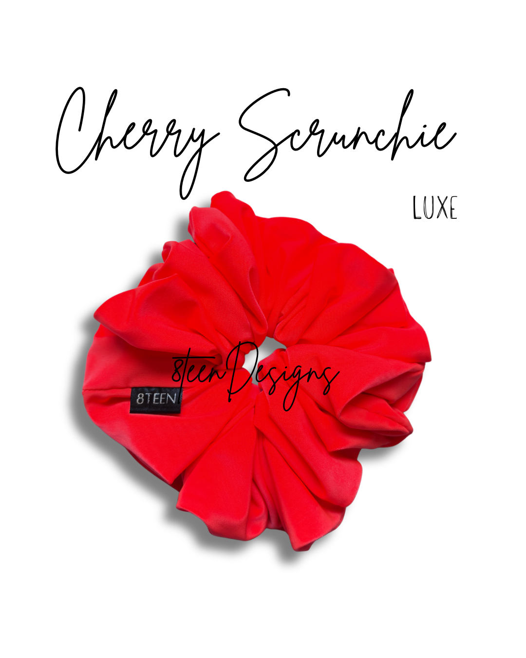 LUXE Cherry Scrunchie | Classic Oversized Hair Accessory (Copy)