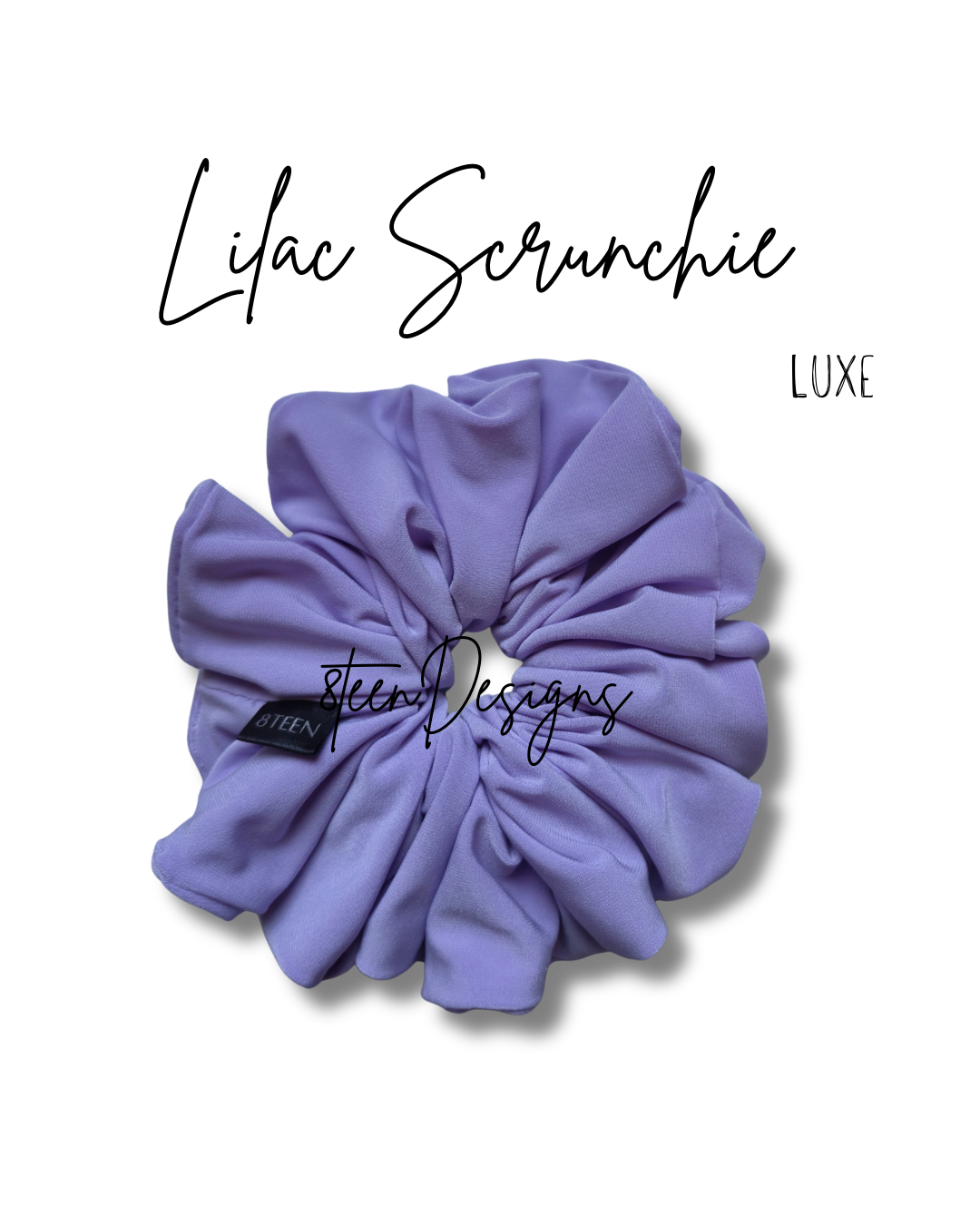 LUXE Lilac Scrunchie | Classic Oversized Hair Accessory
