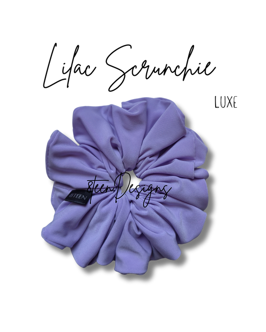 LUXE Lilac Scrunchie | Classic Oversized Hair Accessory